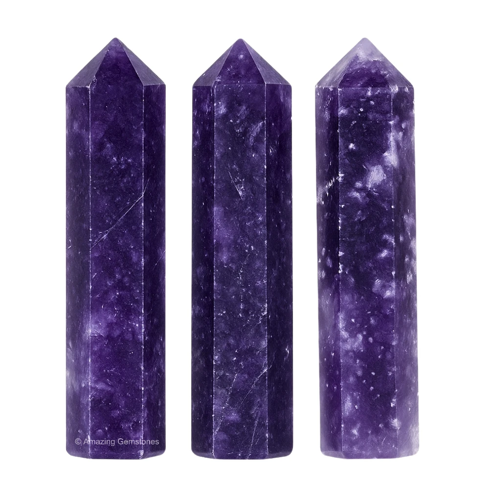 Lepidolite Pencil Points (Set of 3)