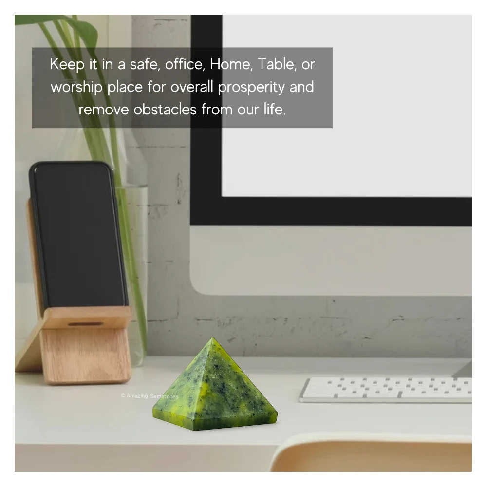 Green Jade Pyramid (2 Inch)