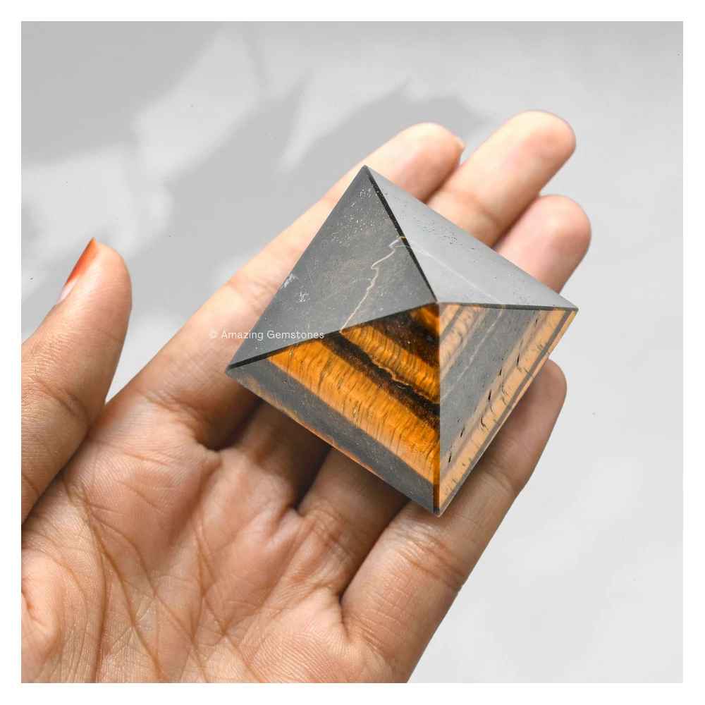 Tiger Eye Pyramid (1.5 Inch)