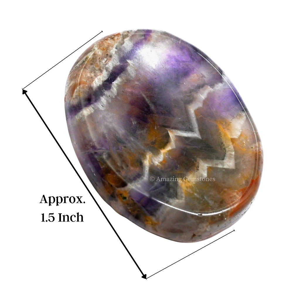 Amethyst Chevron Worry Stone