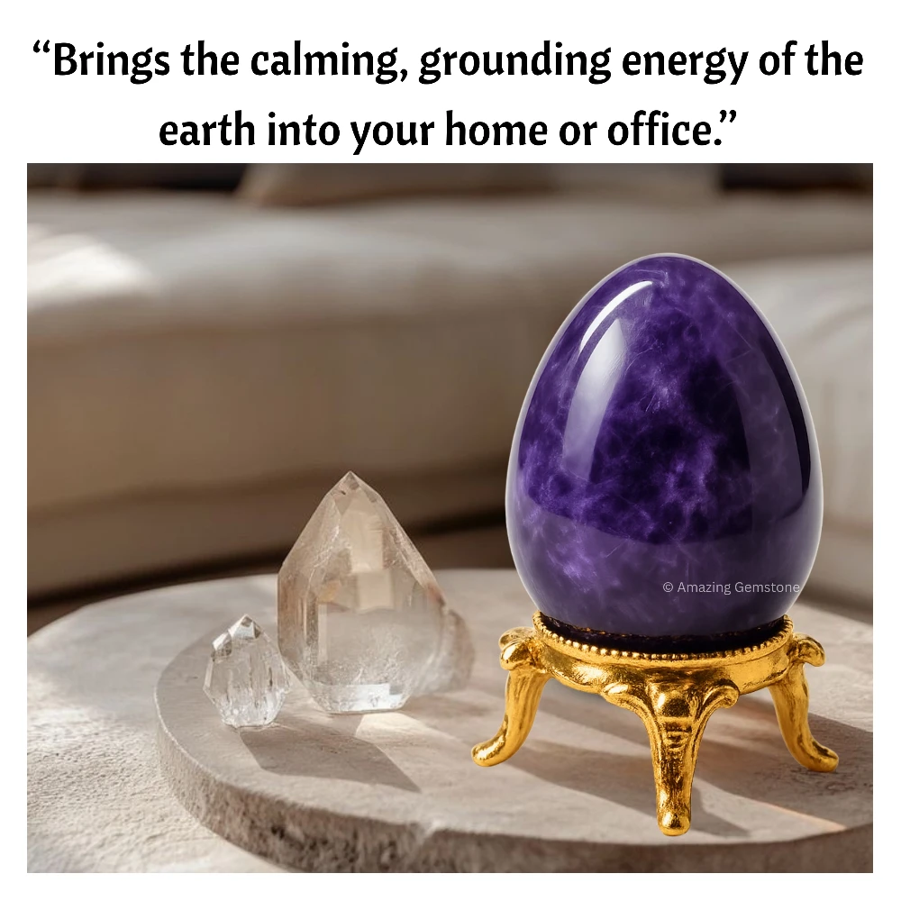 Amethyst Crystal Egg Stone