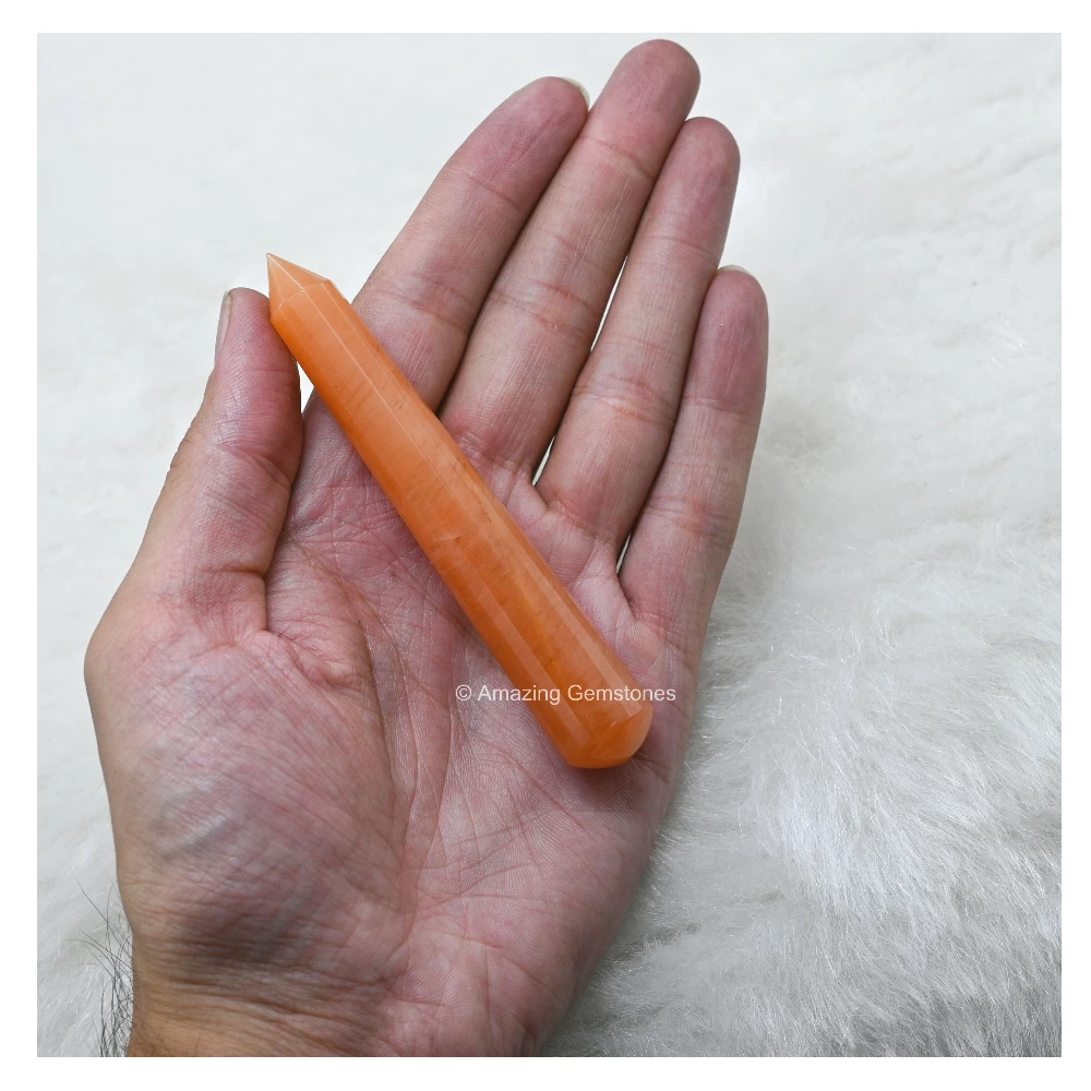 Red Aventurine Wand (Faceted)