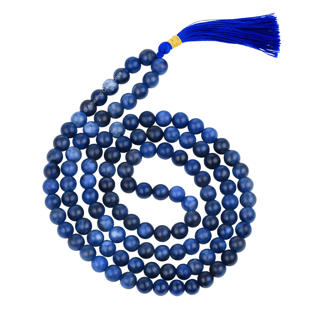 Sodalite Mala (Without Knot)