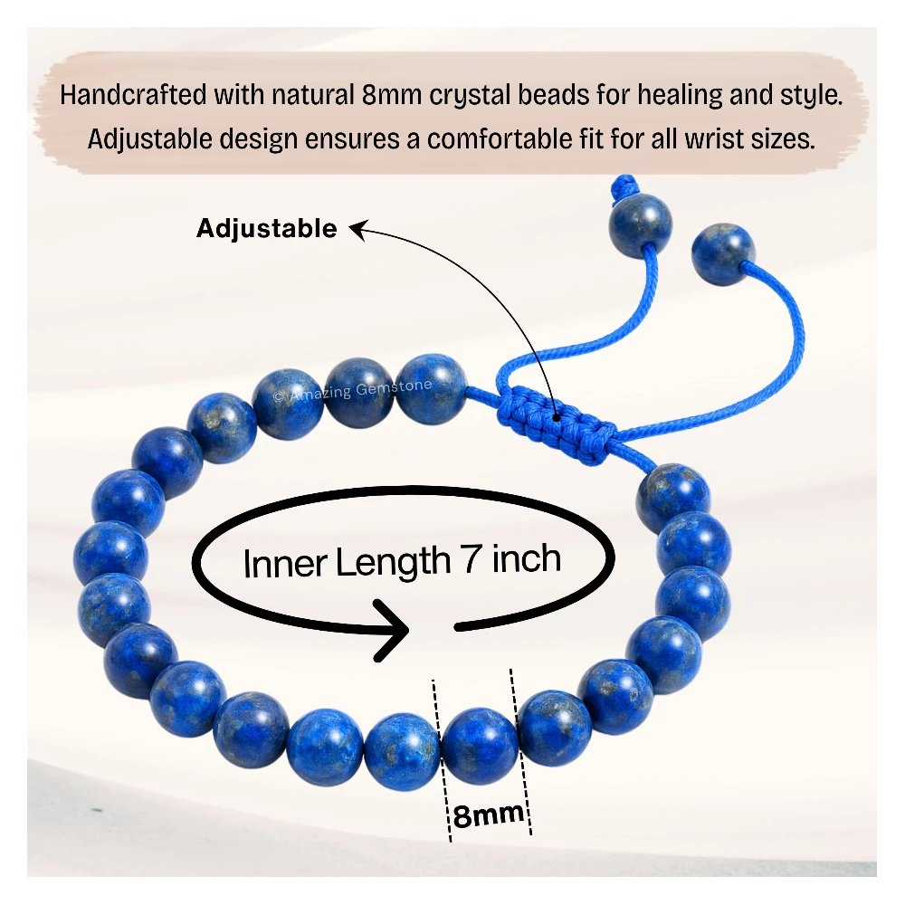Lapis Lazuli Bracelet (Adjustable)