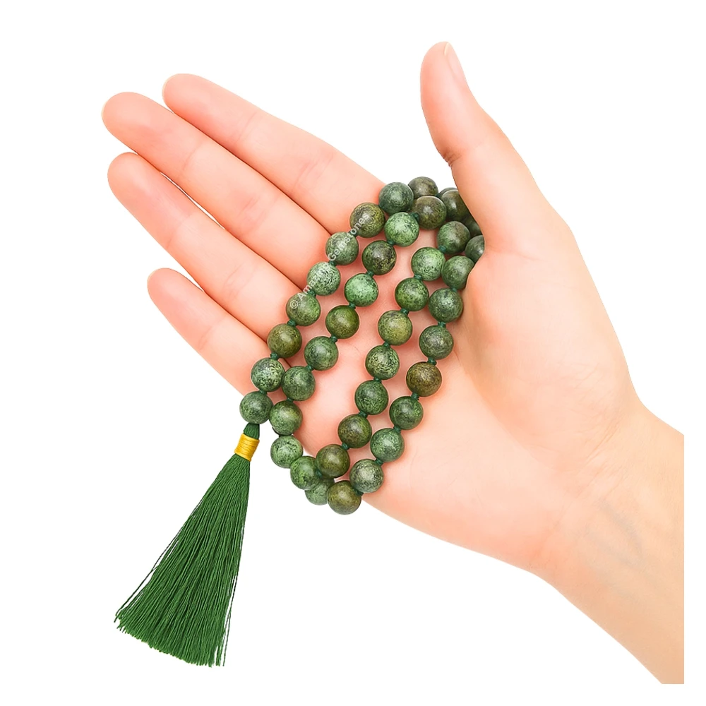 African Turquoise Mala (Hand Knotted)