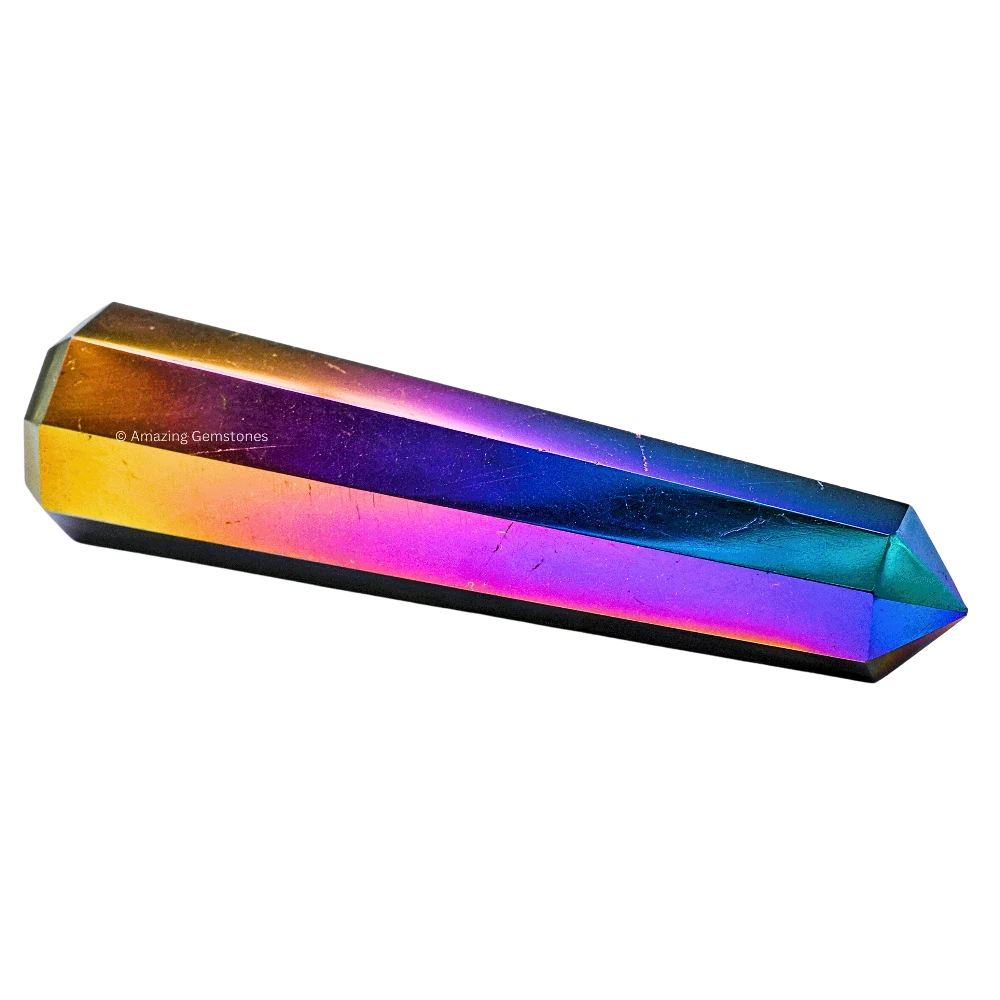 Titanium Aura Quartz Tower (3" to 4" inch)