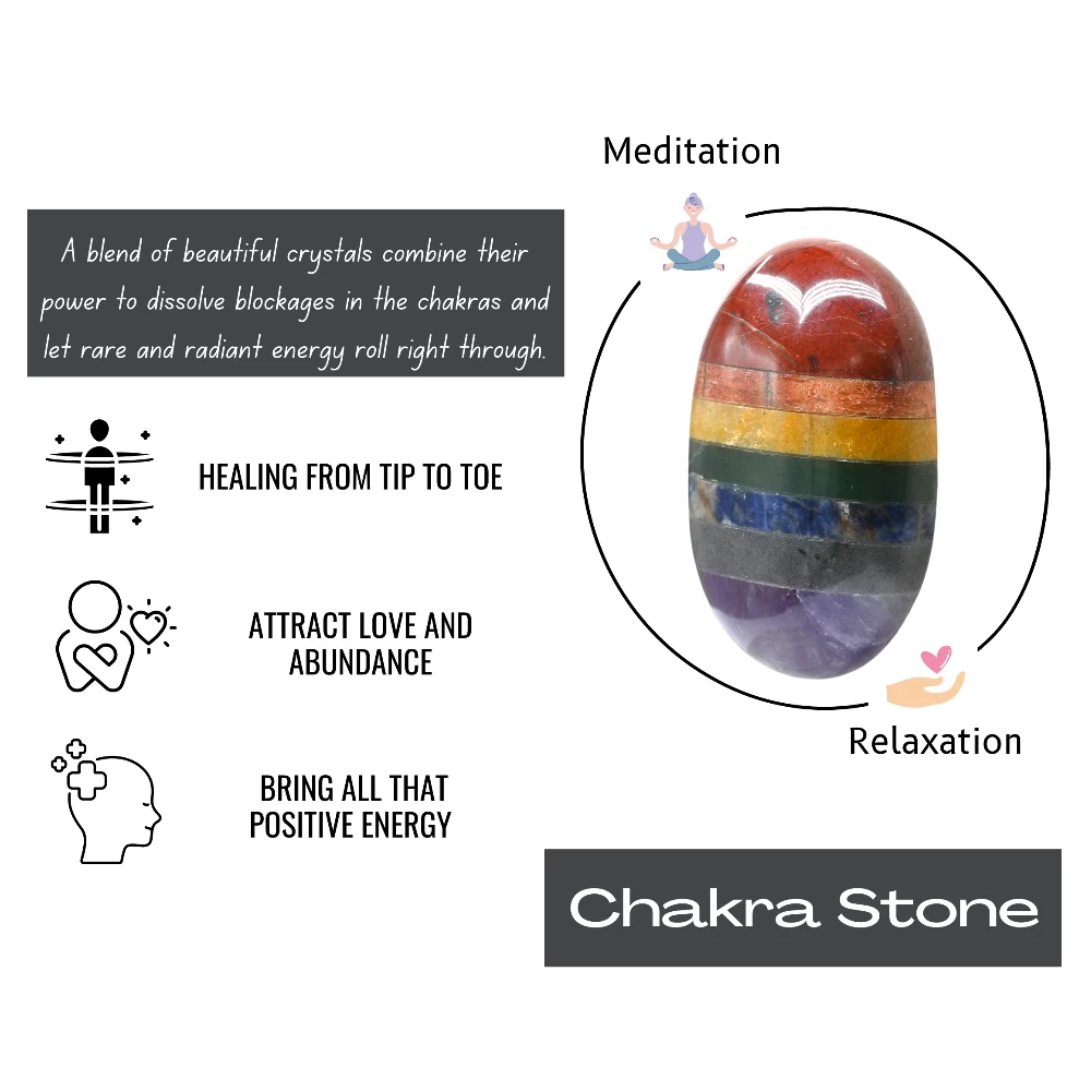 Chakra Palm Stone