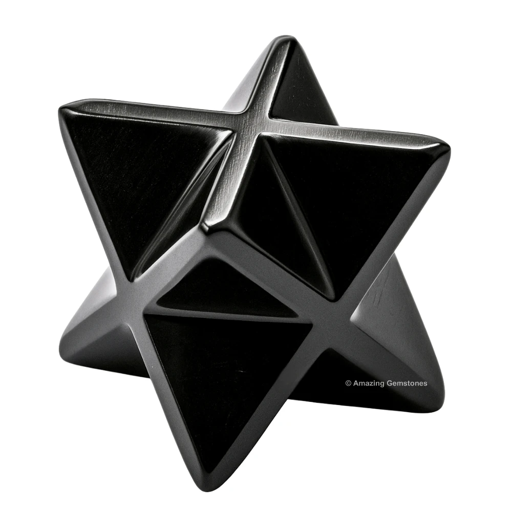 Black Obsidian Merkaba (15-20mm)