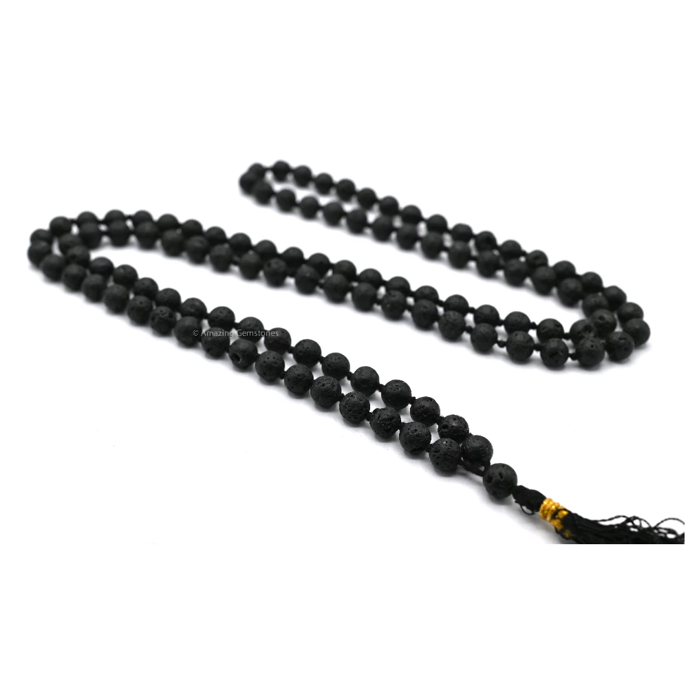 Lava Stone Mala (Hand Knotted)