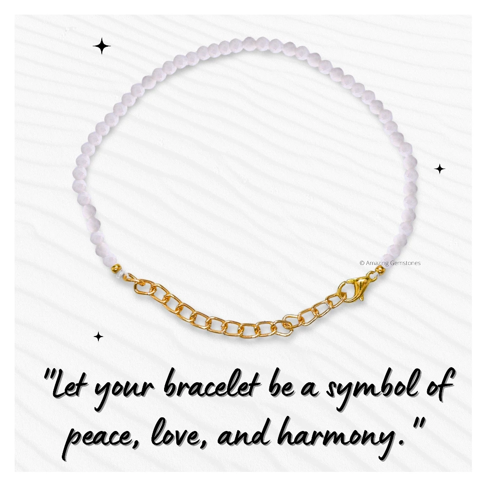 Rainbow Moonstone Crystal Bracelet - 2mm Faceted Bead (Gold)