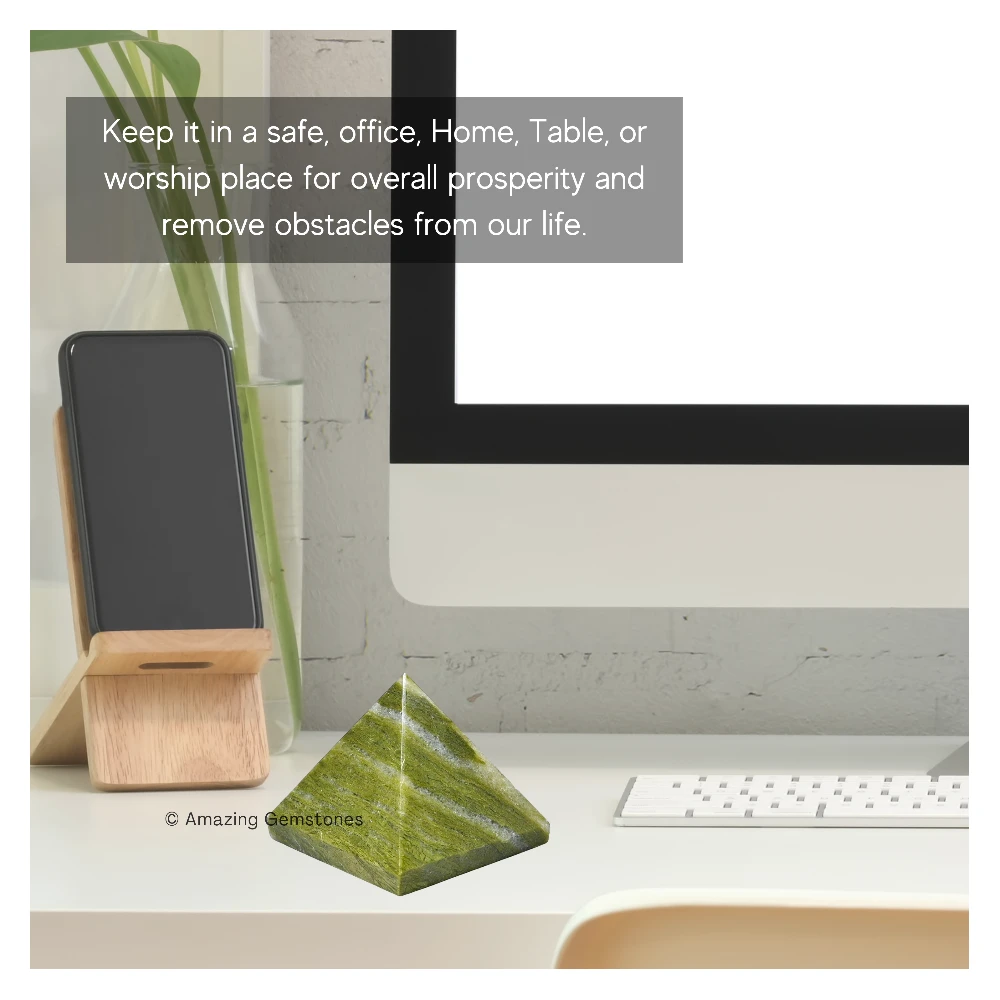 Vesuvianite Pyramid (2 Inch)