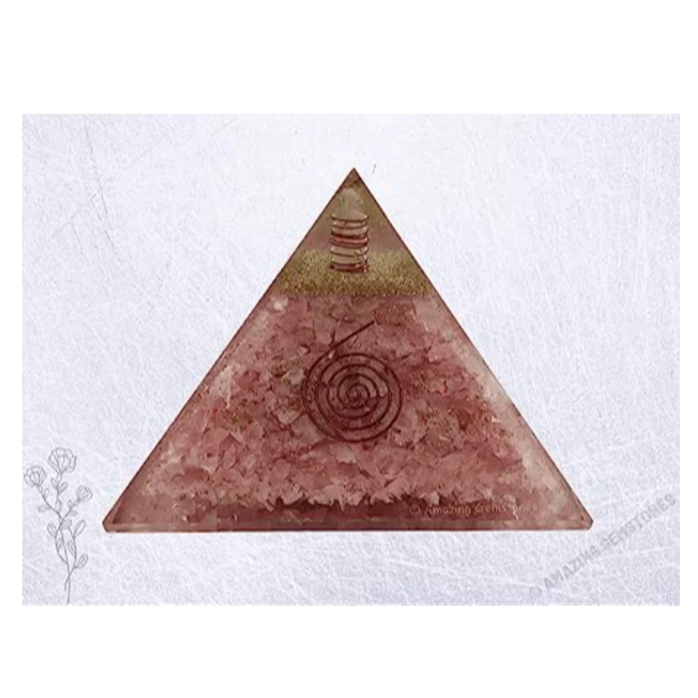 Rose Quartz Orgone Pyramid (Extra Large)