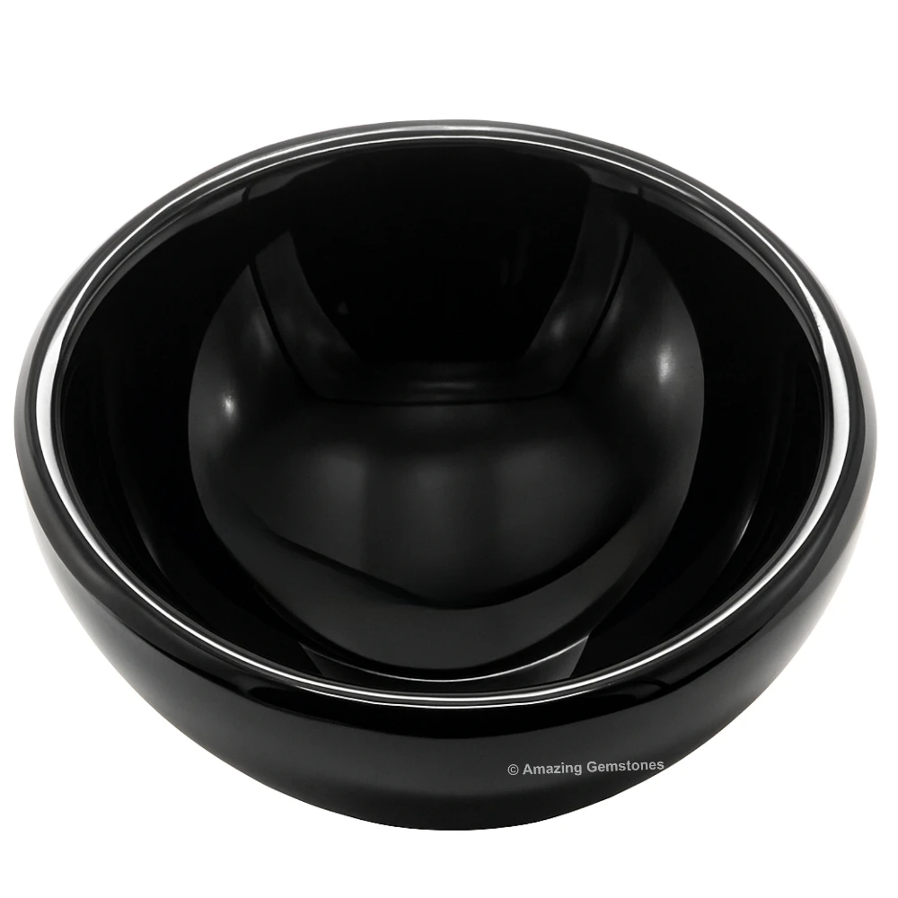 Black Obsidian Crystal Bowl - 2 Inch