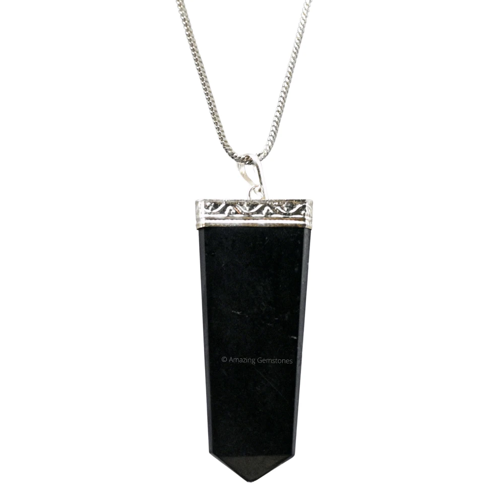 Shungite Necklace - Flat Pencil