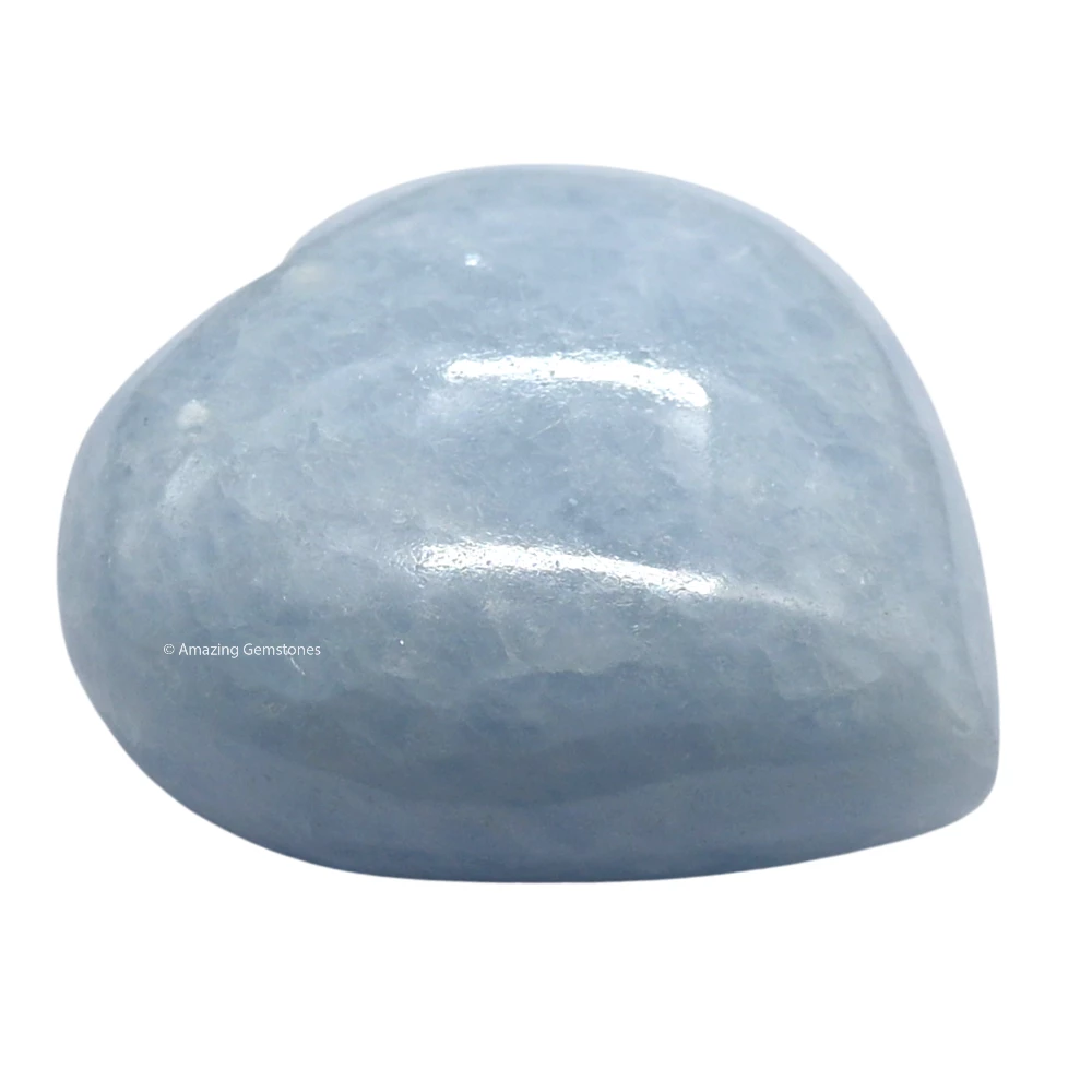 Blue Calcite Celestite Heart