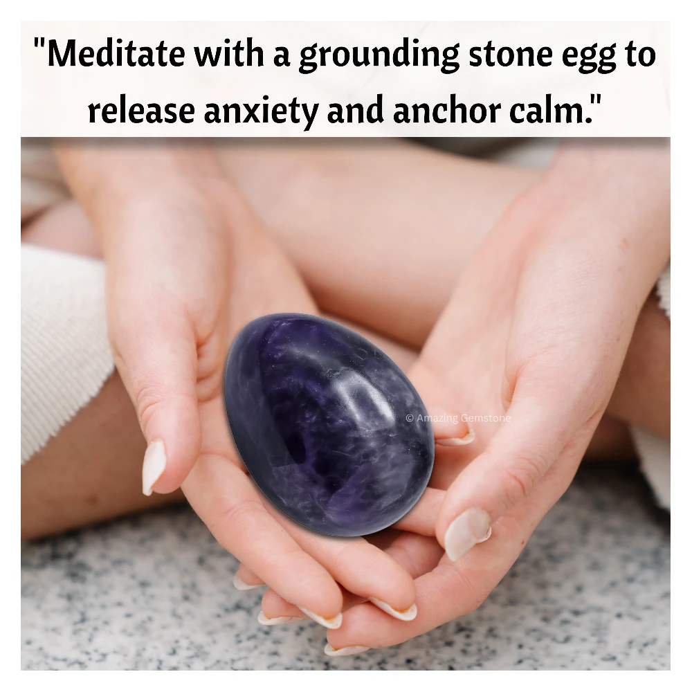 Lepidolite Crystal Egg Stone