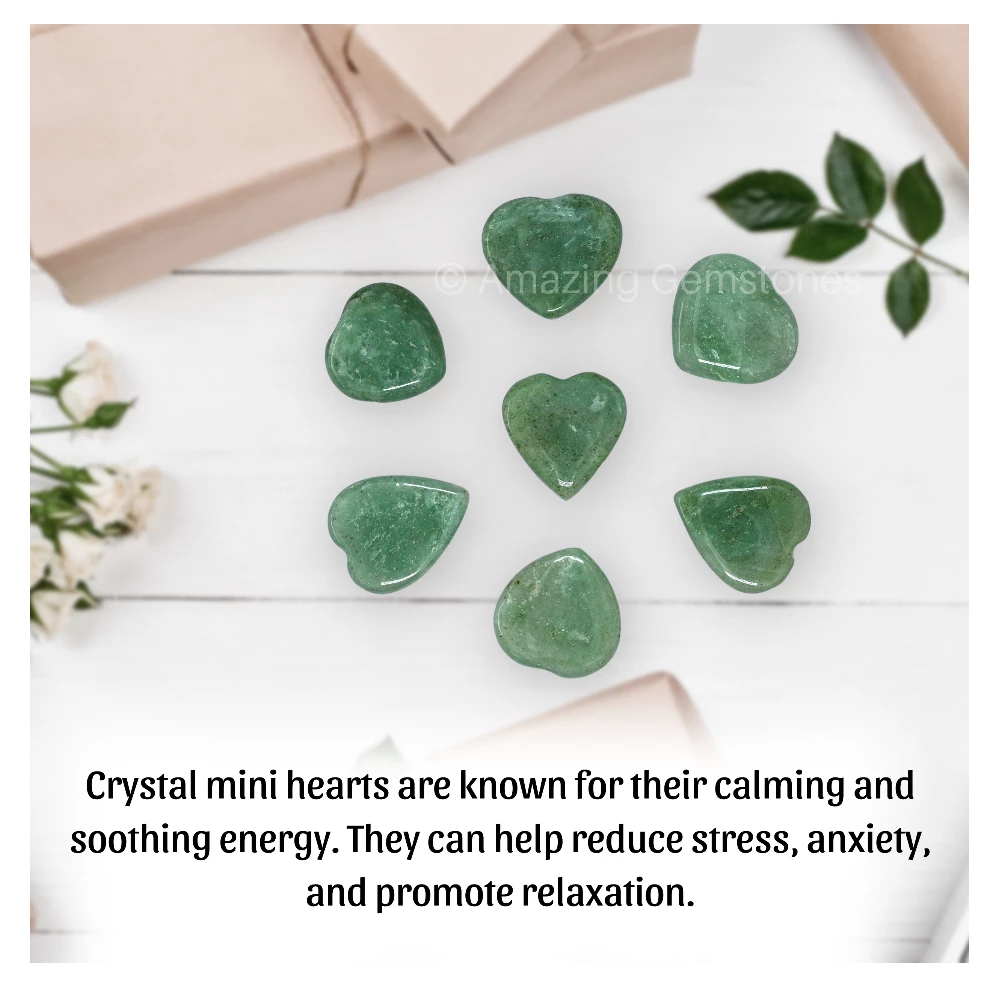 Light Green Aventurine Heart (Pack of 2)