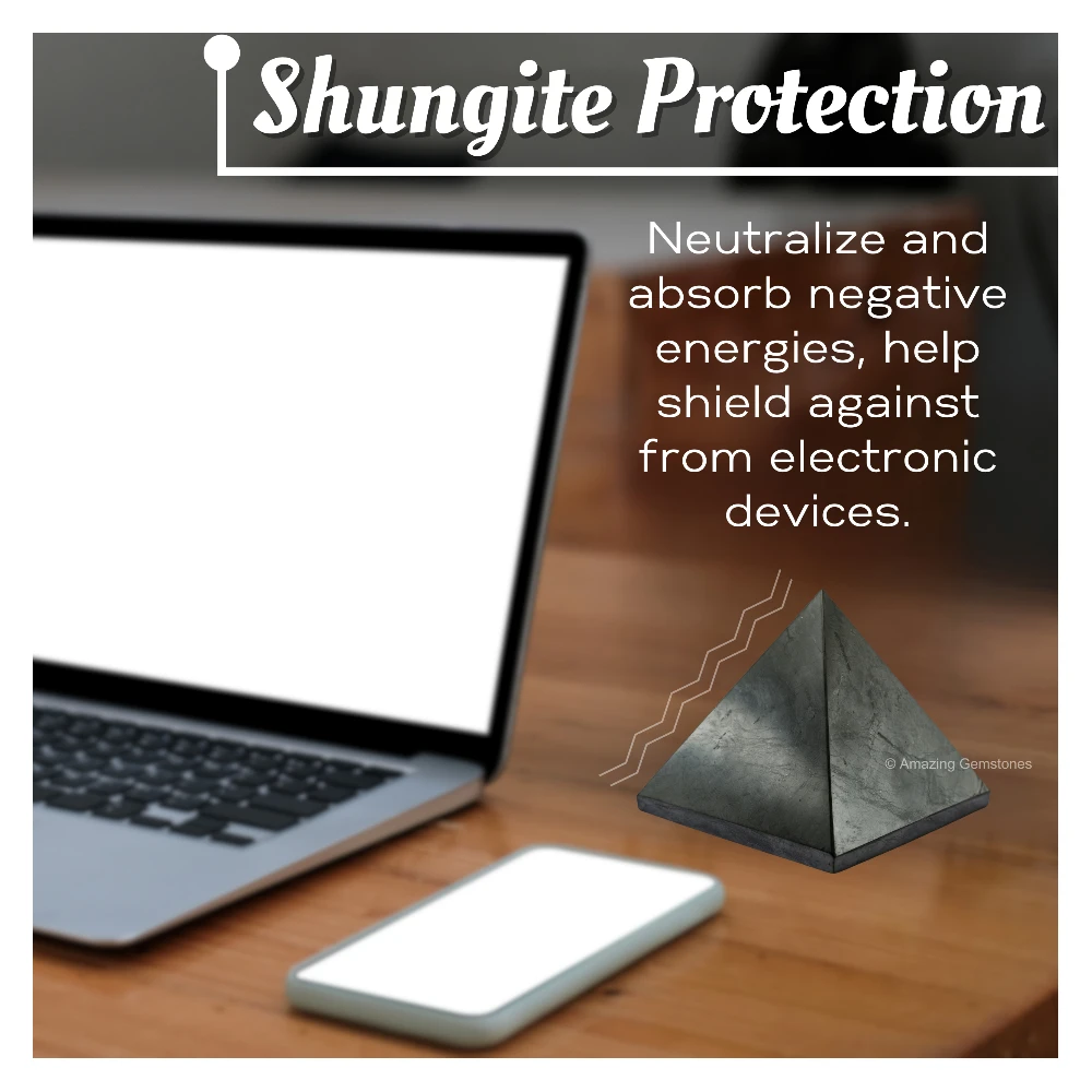 Shungite Pyramid (90 mm)