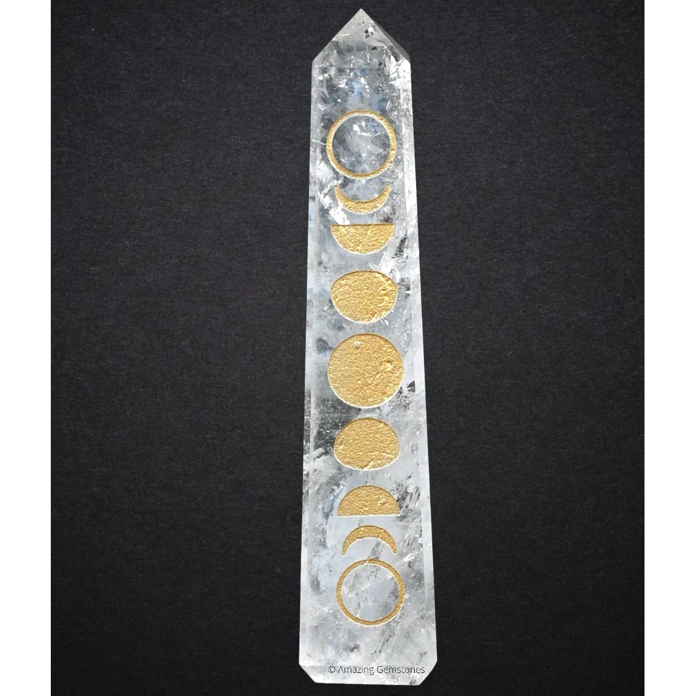 Clear Quartz Tower (4" - 5" Inch (Engraved))