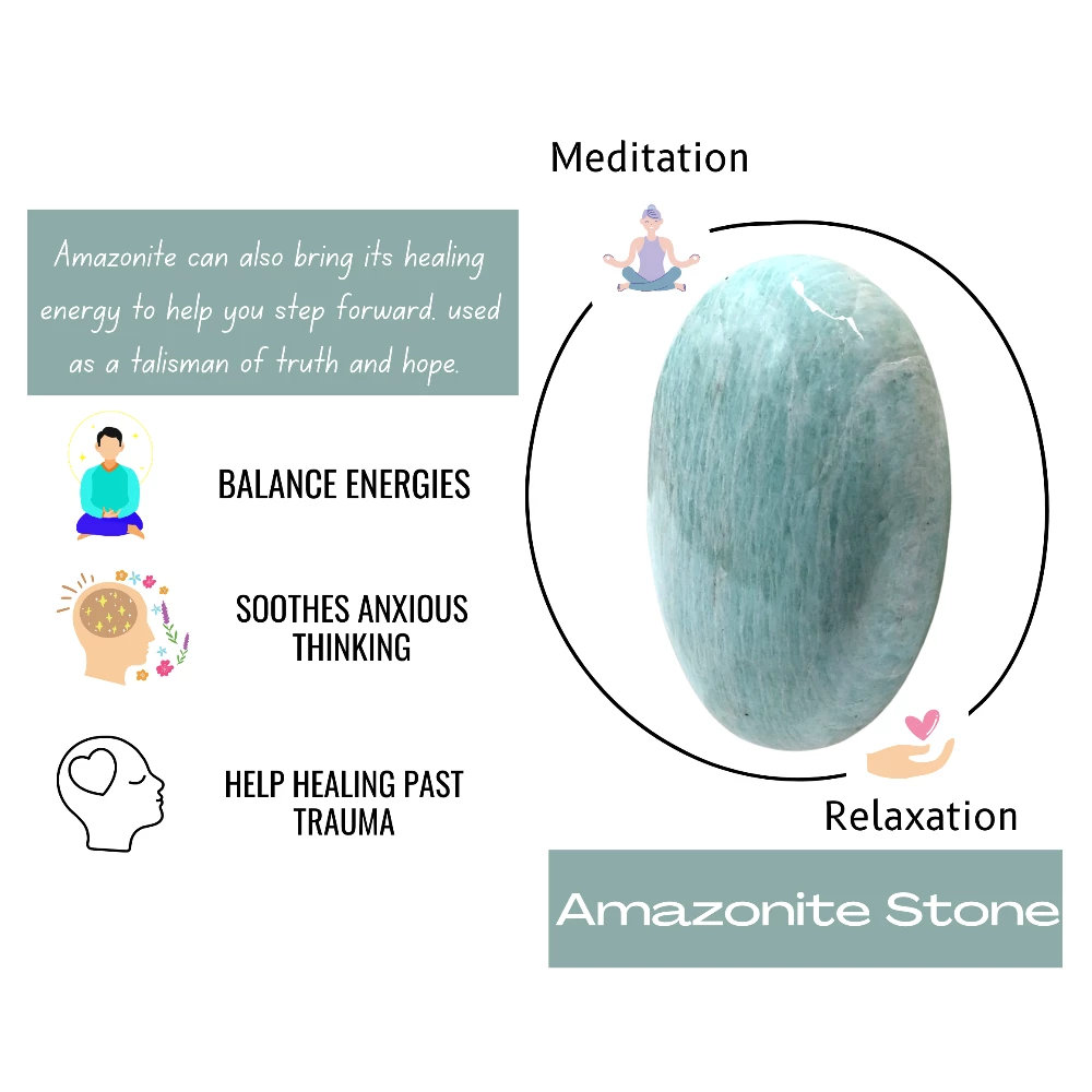Amazonite Palm Stone