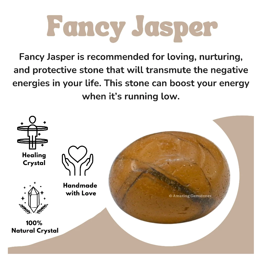 Tumbled Fancy Jasper Crystals Stones (1 oz)