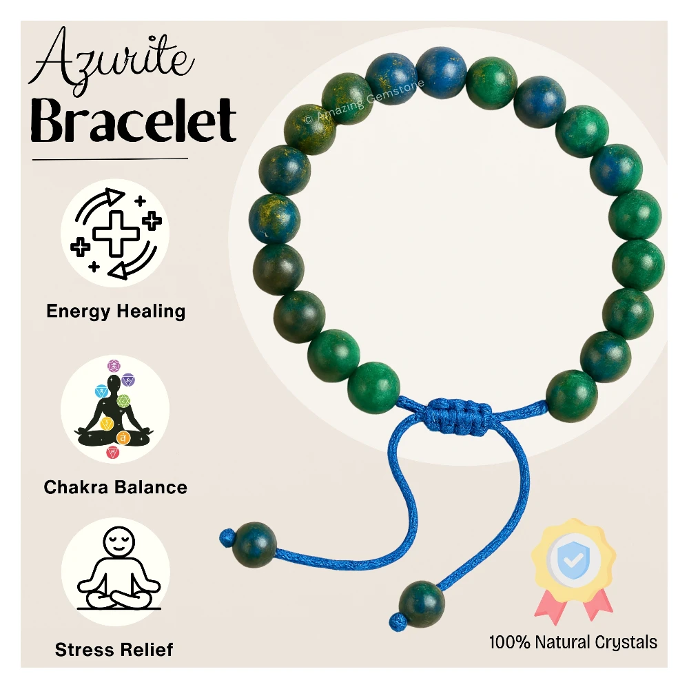 Azurite Bracelet (Adjustable)