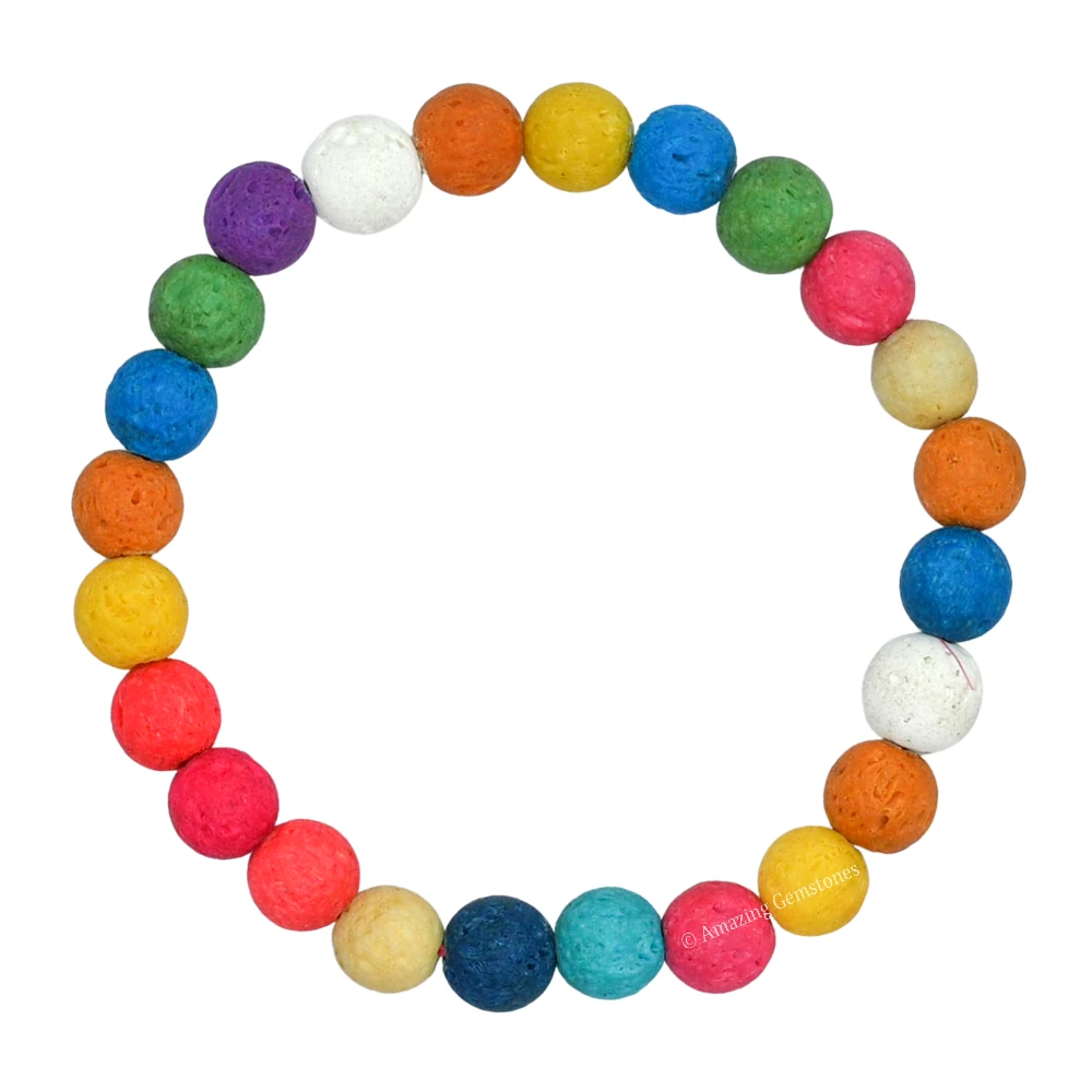 Multi Lava Bracelet (Strechable)