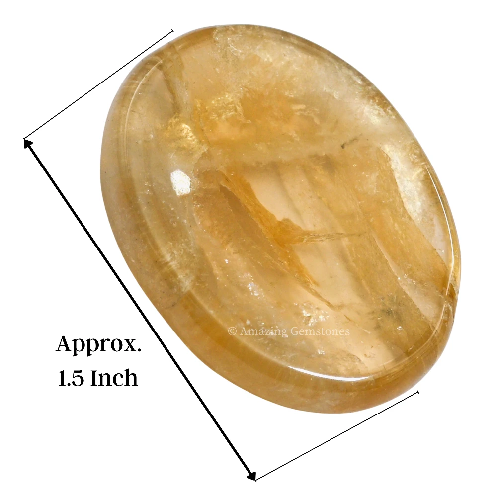 Citrine Worry Stone