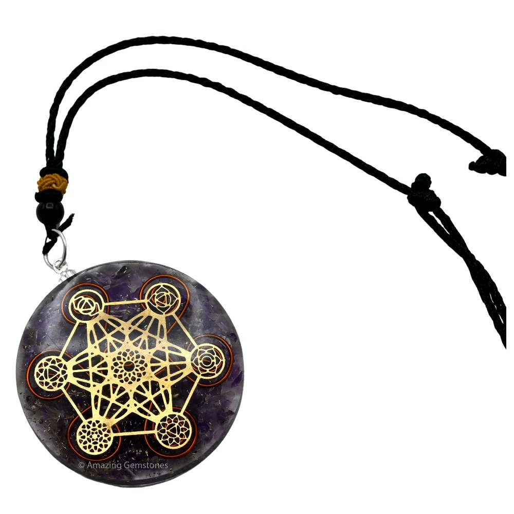 Amethyst Orgone Necklace - Metatron Chakra