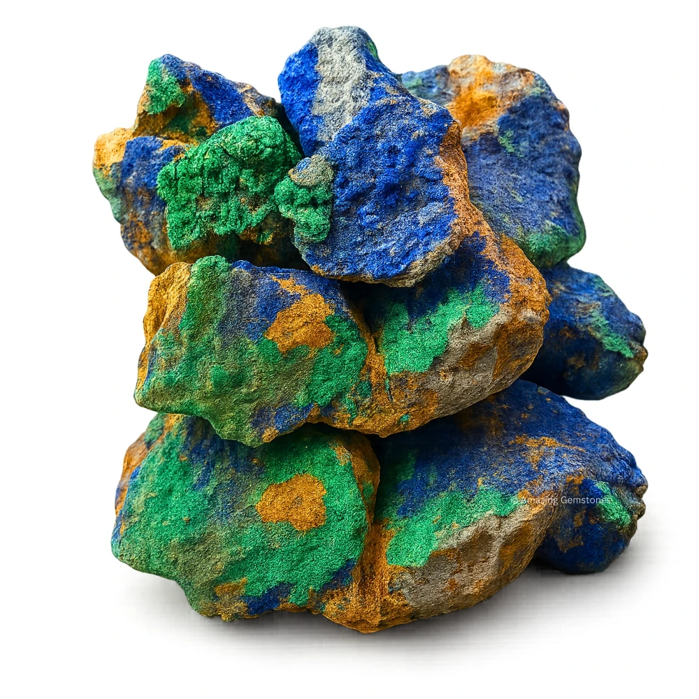 Azurite Malachite Crystal Mineral Specimen (Medium)