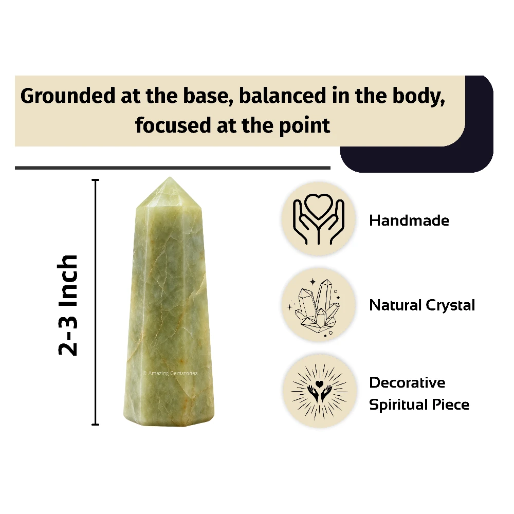 Yellow Aquamarine Tower (2" to 3" INCH)