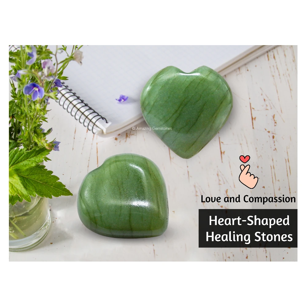 Light Green Aventurine Heart