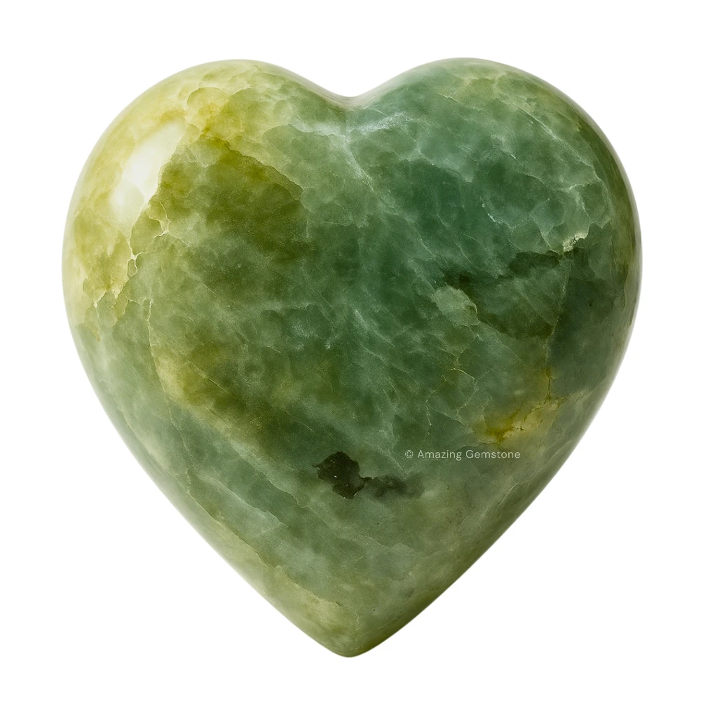 Yellow Aquamarine Heart