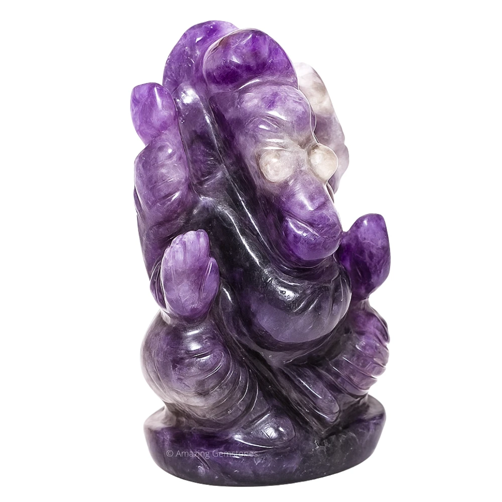 Lepidolite Ganesha Crystal Idol