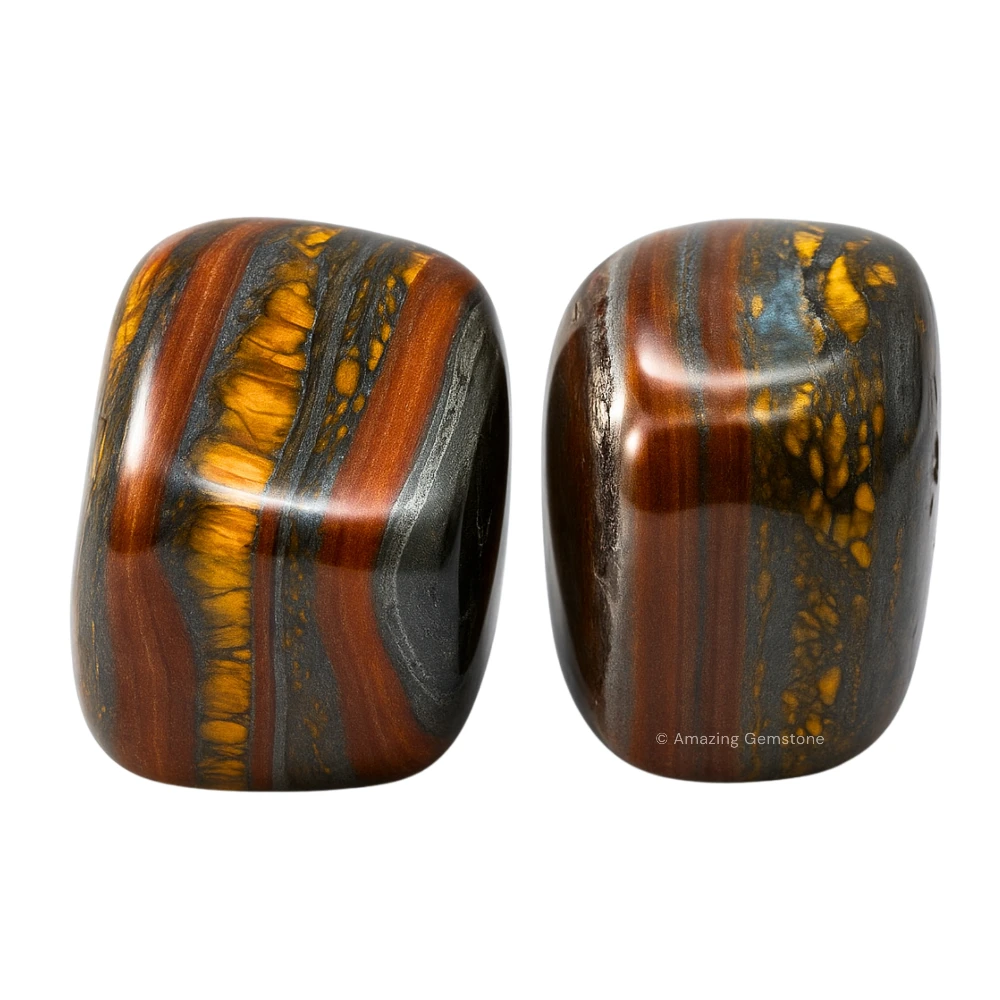 Tumbled Iron Tiger Eye Stone Crystals (1 oz)