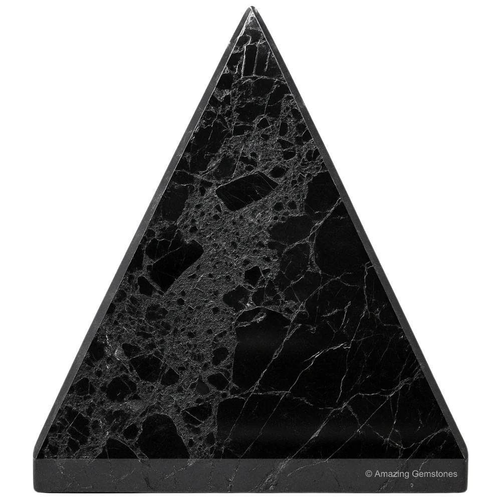 Natural Black Tourmaline Pyramid (1.5 Inch)