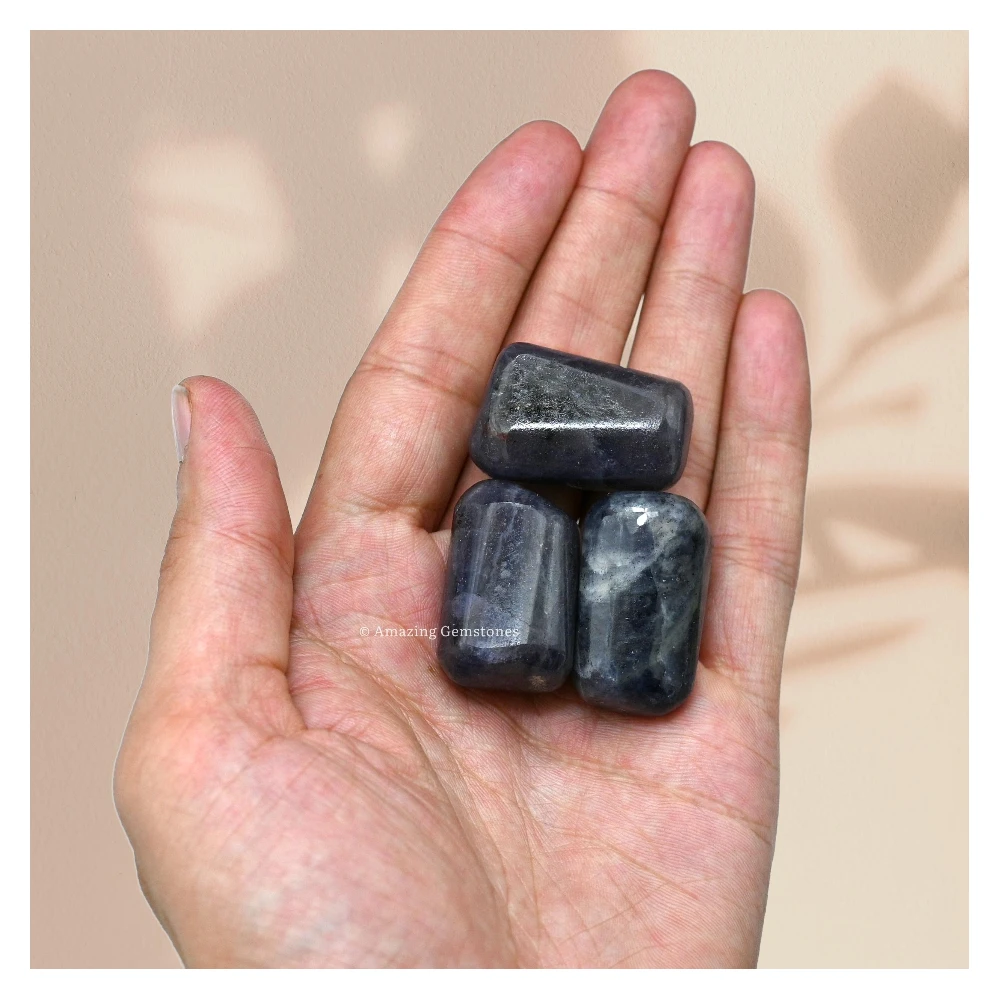 Tumbled Iolite Crystals Stones (1 oz)