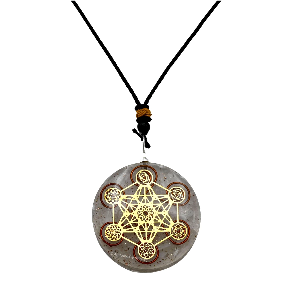 Selenite Orgone Necklace - Metatron Chakra