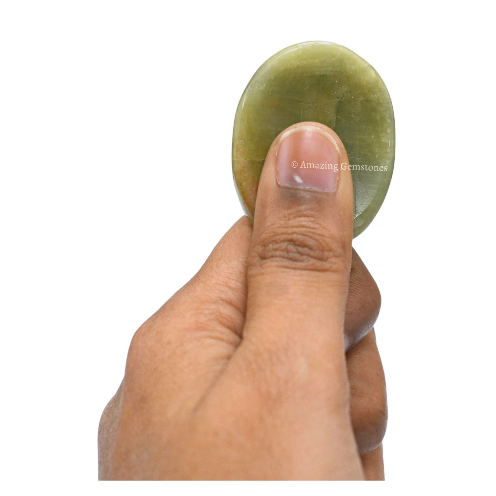 Yellow Aquamarine Worry Stone