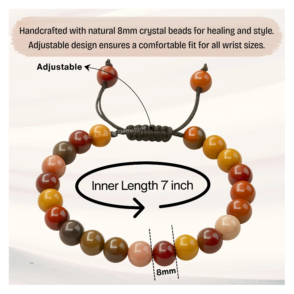 Mookaite Jasper Bracelet (Adjustable)