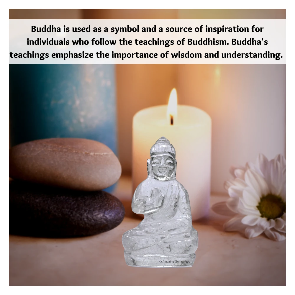 Clear Quartz Buddha Statue