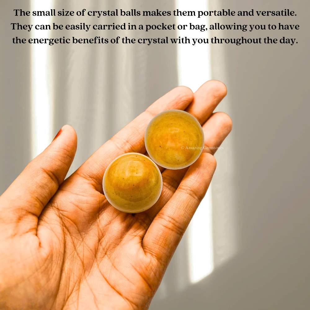 Yellow Jasper Sphere (1 Inch)