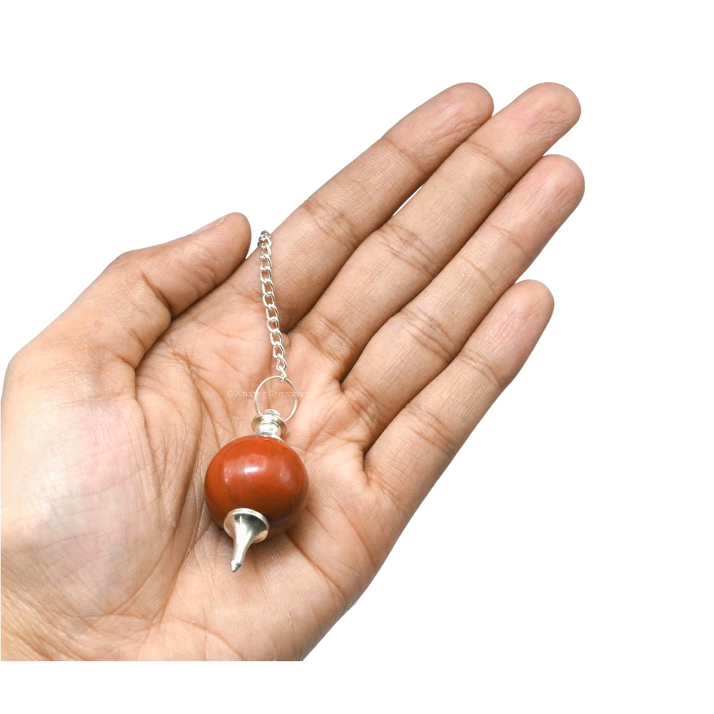 Red Jasper Ball Pendulum