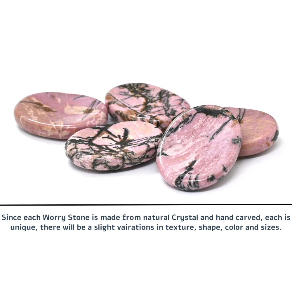 Rhodonite Worry Stone