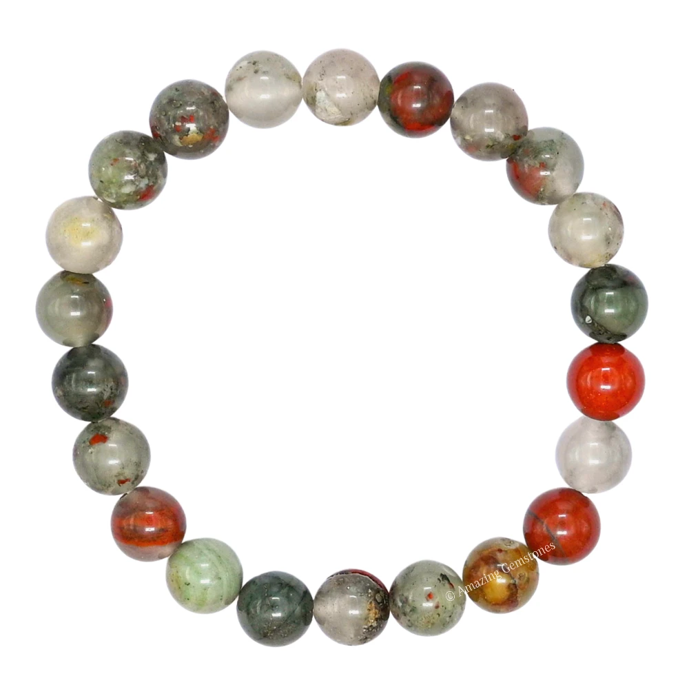 African Bloodstone Bracelet (Strechable)