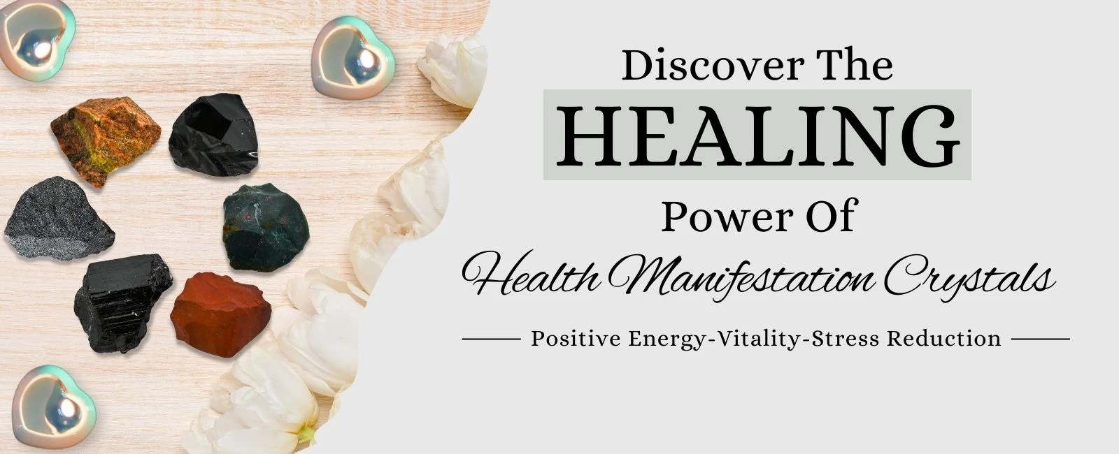 Health Manifestation Healing Crystal Raw Stones for Wellness