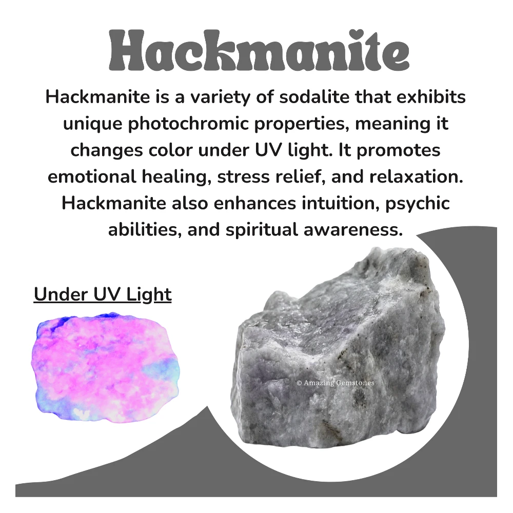 Hackmanite Raw Crystals (5 Pieces)