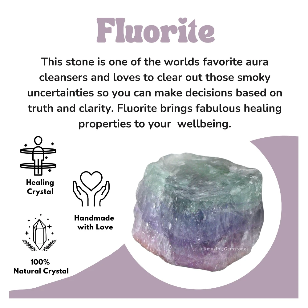 Fluorite Raw Crystals (2 Pieces)