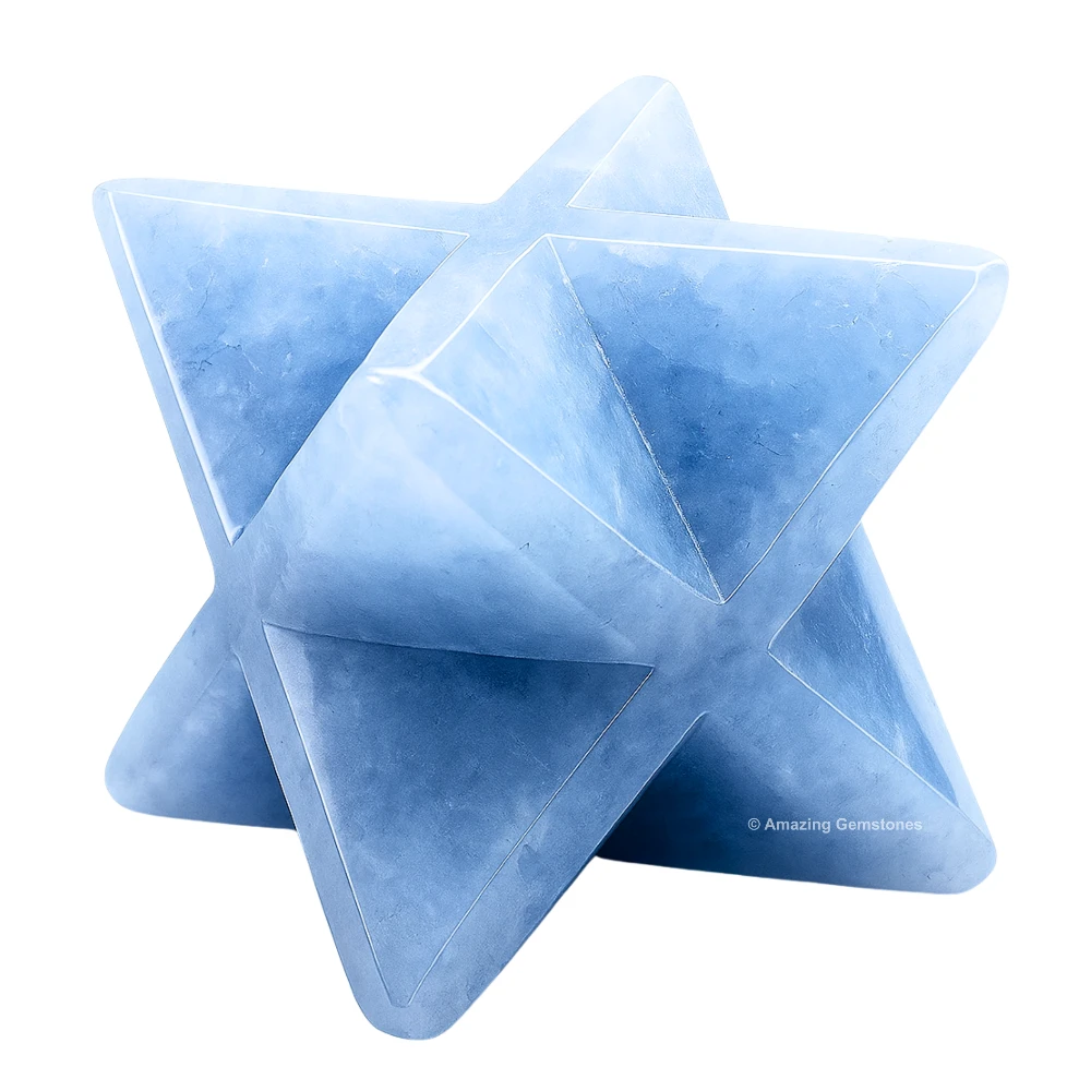Blue Calcite Merkaba (30-40 mm)