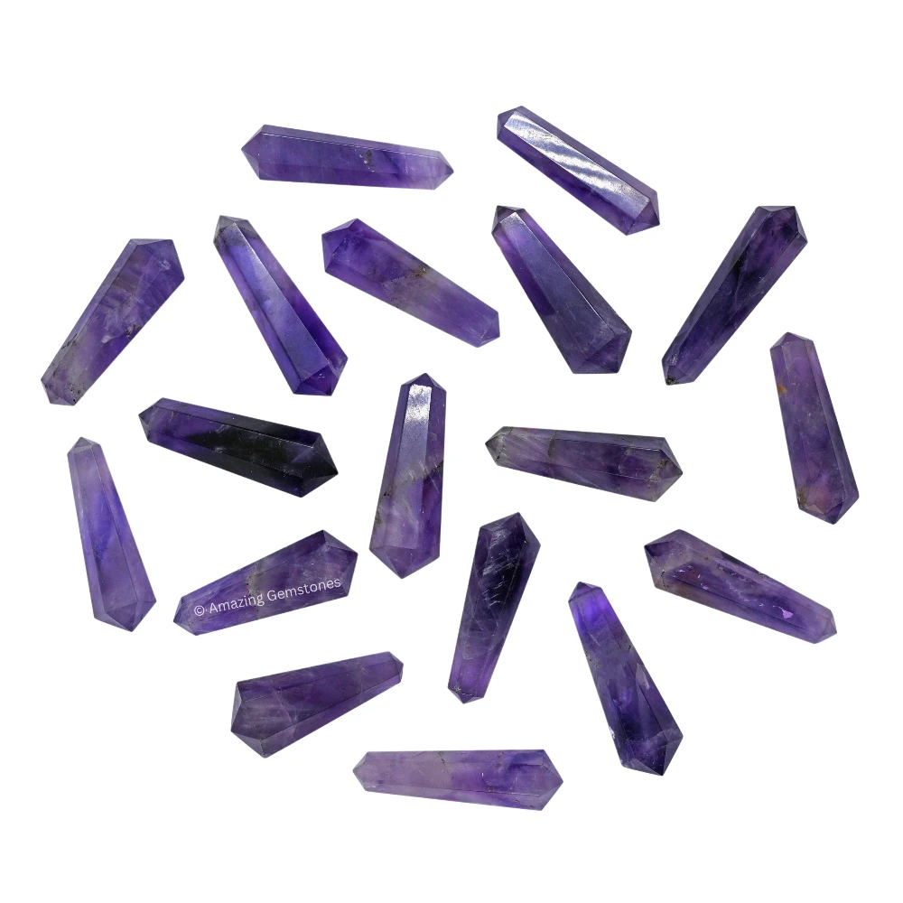 Amethyst Pencil Points (Double Terminated) (Set of 10)
